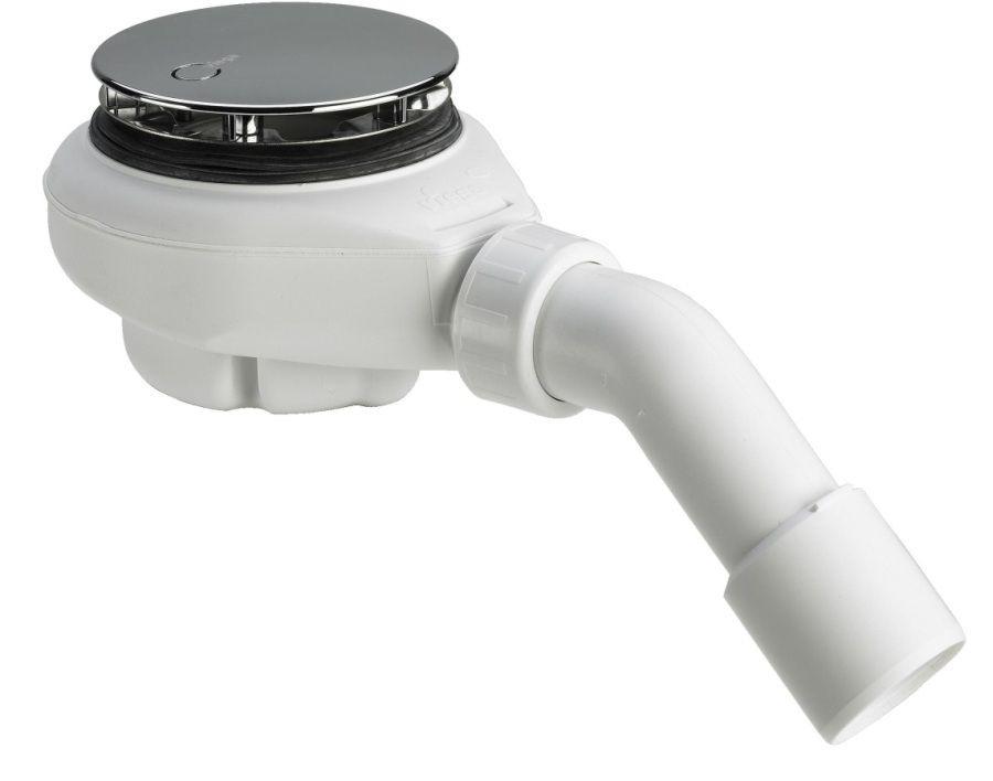 Viega Tempoplex sifon 80mm chroom 48l/min voor groot gat (575601)