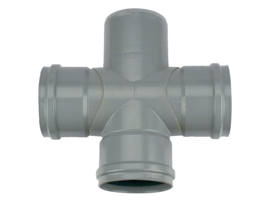 Wavin riolering BENOR dubbel T-stuk 88gr110mm