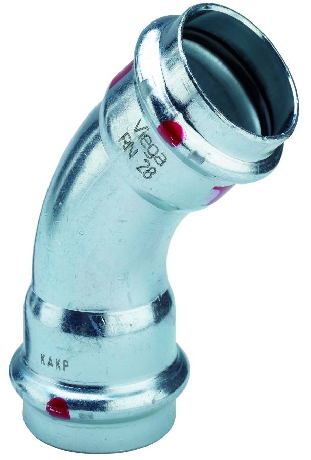 Viega Prestabo bocht 45gr 35ff