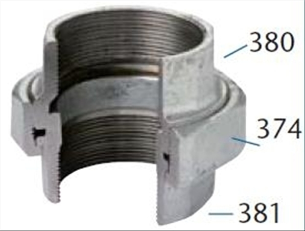 Egeda galva fitting raccord 1/2"