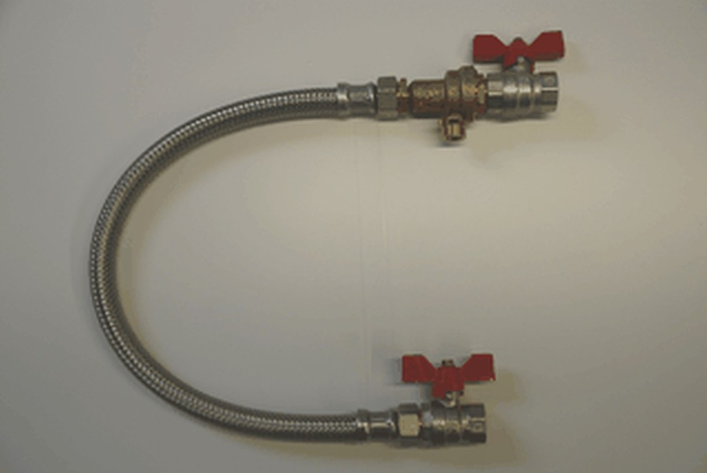 Fixaflex vulset 400 mm met CAb terugslagklep - 1/2MM - Belgaqua