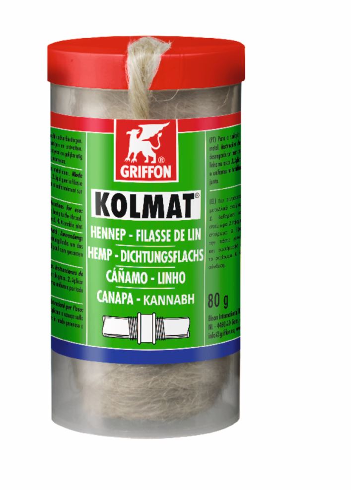 Griffon vlas spoel 80gr in potje hennep
