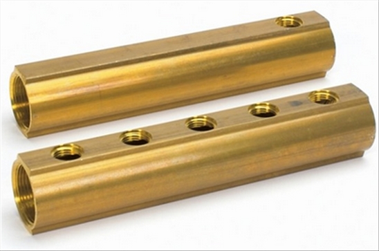 Begetube cv kollektor 1" met 4 aansluitingen 1/2"V + 3/8"v32