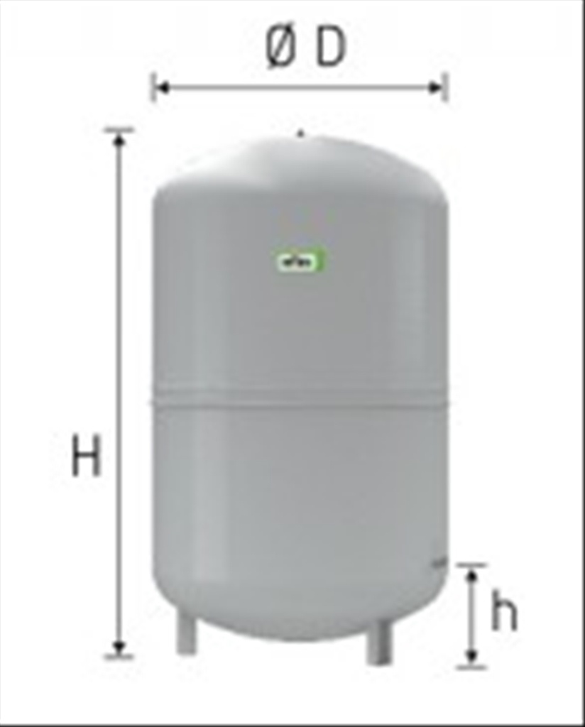 Reflex N 50, grijs, expansievat membraan, 6 bar/1,5 bar