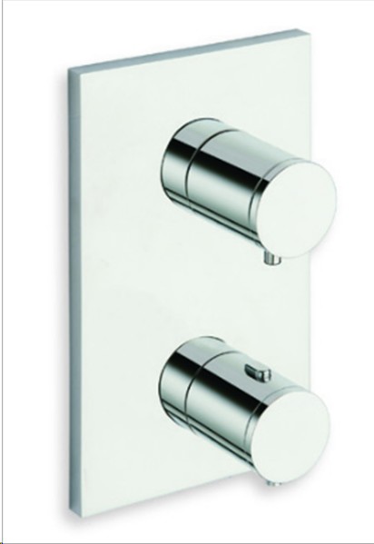 Cristina XT afw.thermostaat 2 uitgangen chroom