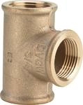 Viega T-stuk brons 1"x1/2"x1"