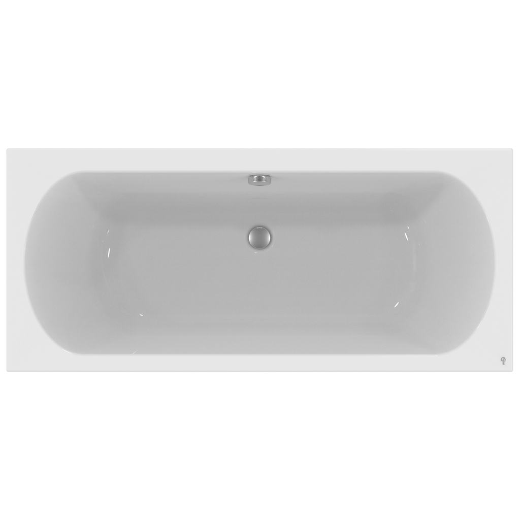 Ideal Standard Hotline Plus Duobad inbouw 1800x800 mm Glossy white