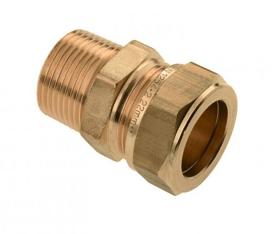 Bonfix Knelfitting water - recht 1/2 M x 22 mm