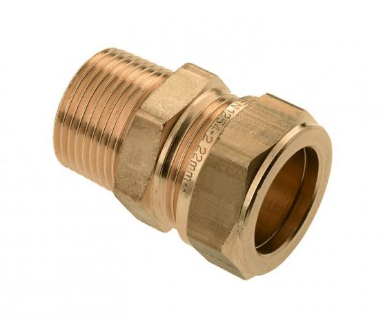 Bonfix Knelfitting water - recht 3/8 M x 12 mm