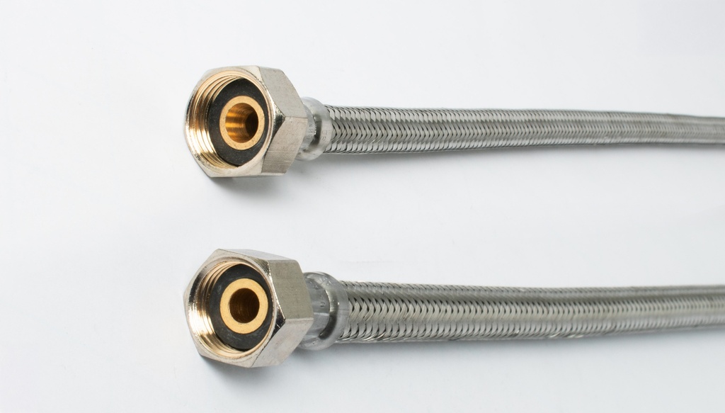 Fixaflex HSH EPDM DN8 INOX 3/8"F+J-1/2"F+J INOX L600