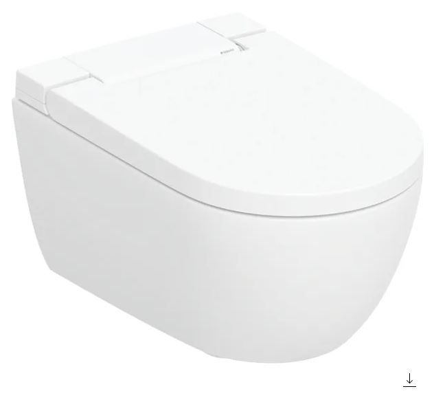 Geberit AquaClean Alba complete hang-wc: Wc-keramiek: wit / Keratect, Designafdekking: wit