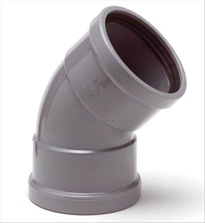 [1111211001] Wavin riolering BENOR bocht 15gr110mm 2XM