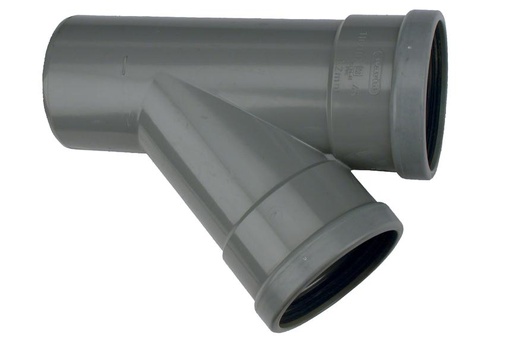 [1112112004] Wavin riolering BENOR T-stuk 45gr125mm 2XM