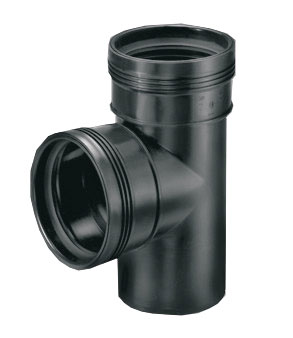 [3412111009] Wafix PP T-Stuk 88,5gr ZWART 110 2XM                     v10