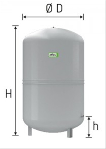 [8704100] Reflex S 18, grijs, expansievat solar balg, 10 bar/1,5 bar