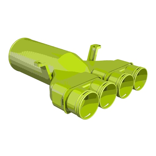 [188176] Ubbink AE23C ventieladapter 180gr DN125 - 4 aansl.