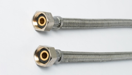 [820.42.0300] Fixaflex HSH EPDM DN8 INOX 3/8"F+J-3/8"F+J INOX L300