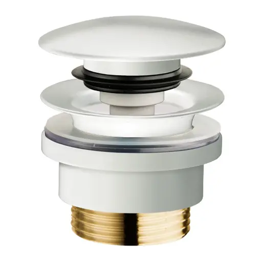 [UD425S24] Cristina Silfra Lediging Lavabo 1'1/4 Stop Up&Down Mat Wit