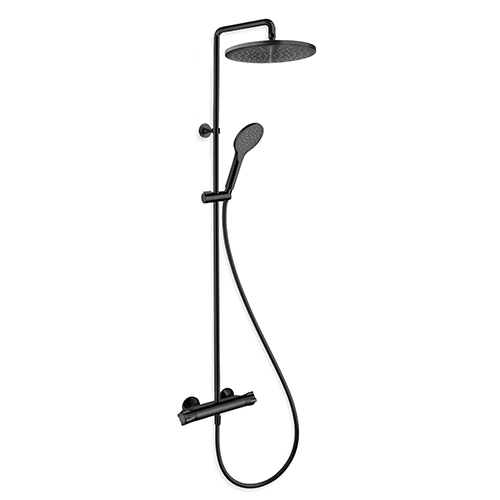 [TE49413] Cristina Theta V showerpipe mat zwart
