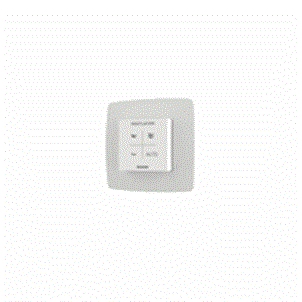 [0000-4606] Duco vocht ruimtesensor RF/wired wit