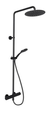 [TV44813] Cristina TricVerde showerpipe mat zwart