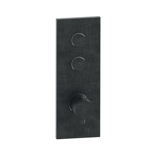 [XT61275] Cristina XT afw.thermost.2uitg. geb.zwart chroom