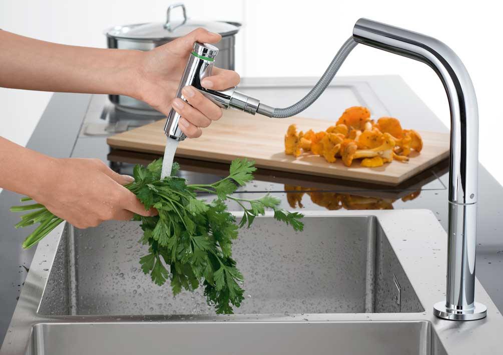 Hansgrohe keuken uitrekbare kraan