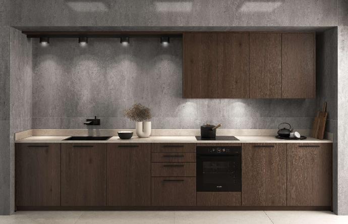 Bauformat keuken, Italien style, chique hout beton