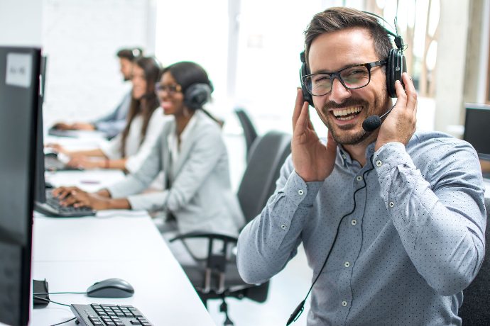 callcenter stockfoto