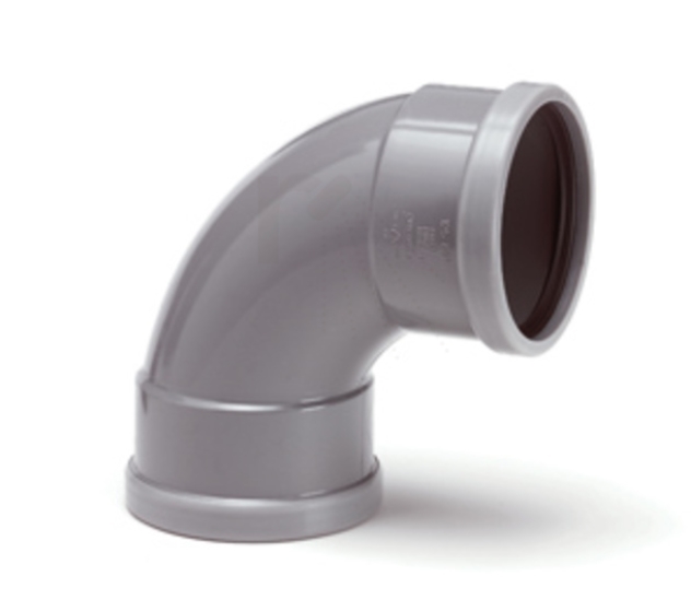 Wavin riolering BENOR bocht 88gr110mm 2XM