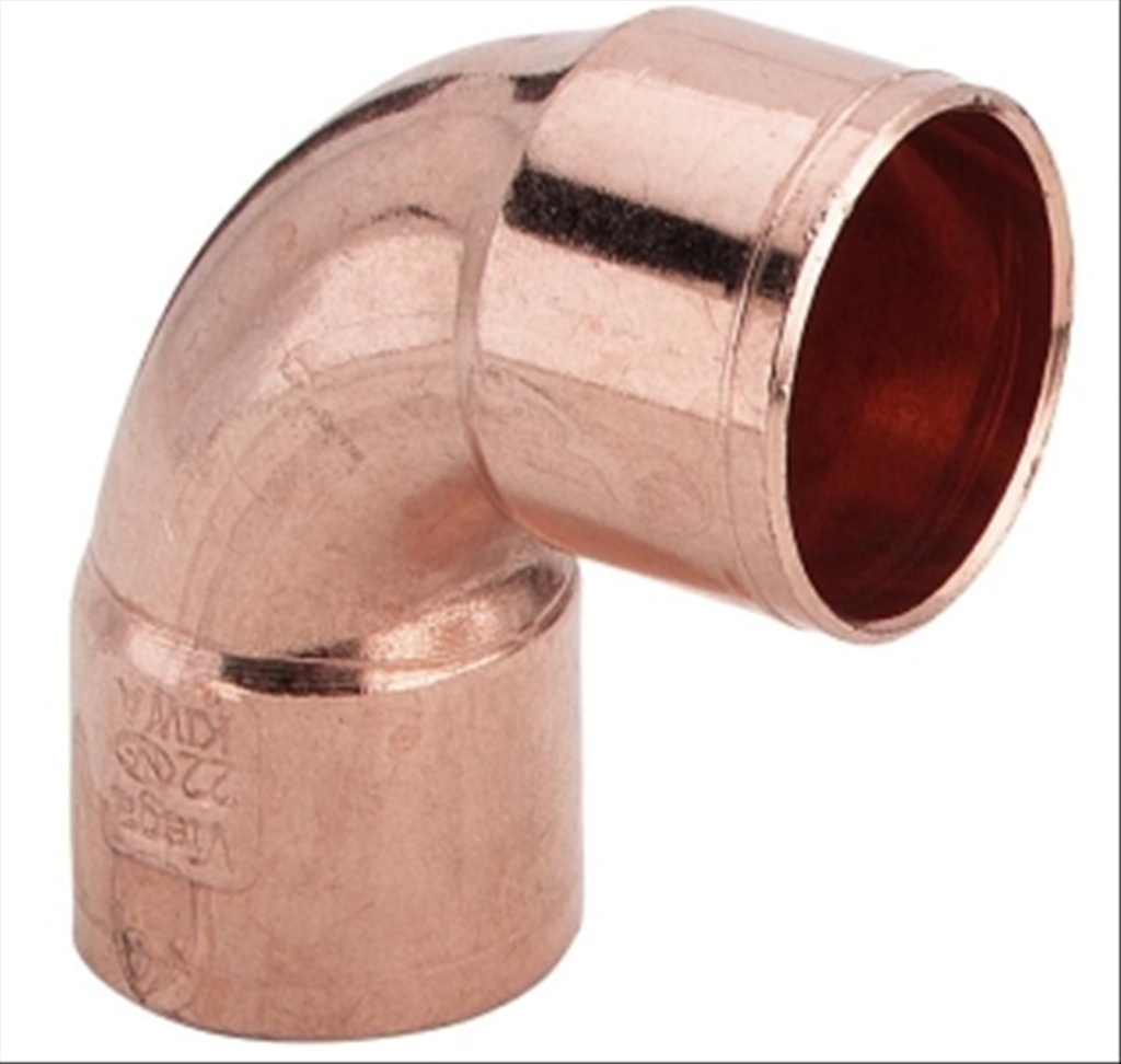 Viega koper rood soldeer knie 90grff 15mm