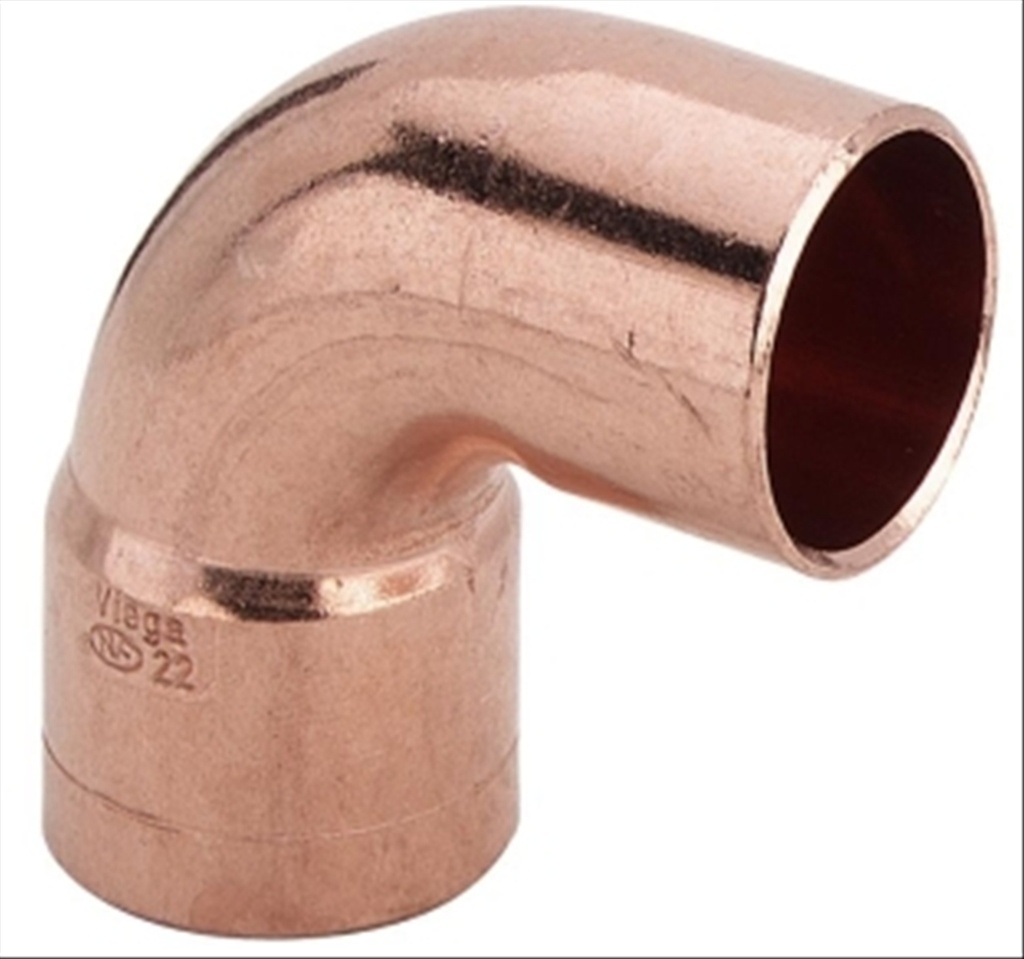 Viega koper rood soldeer knie 90grmf 15mm