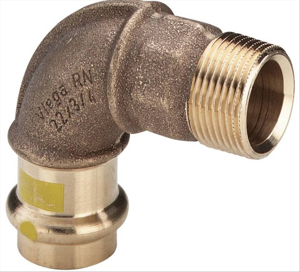 Viega Profipress G gas bocht 90gr22x3/4M