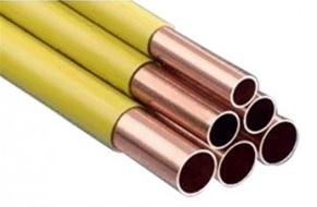 Gasbuis geel PE ommanteld 3/4" PRIJS/M !