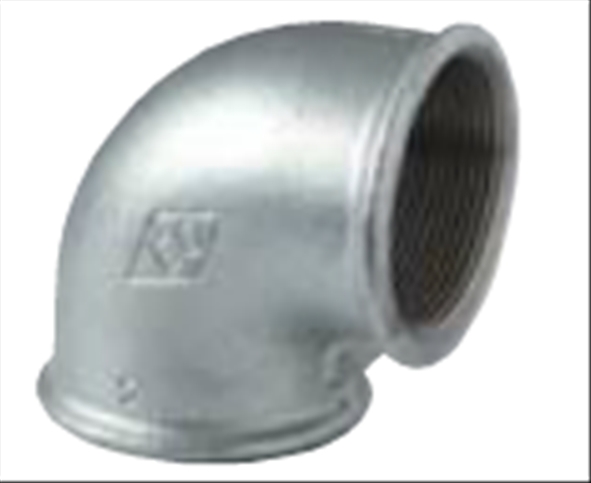 Egeda EO galva fitting knie 90gr 2"