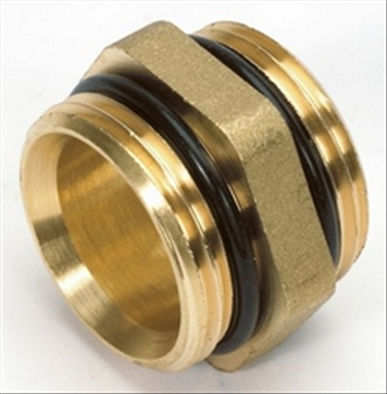 Begetube dubbele nippel 1"m o-ring                      v25