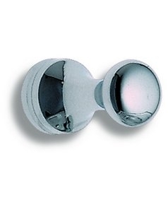 Metal rondo haakje chroom