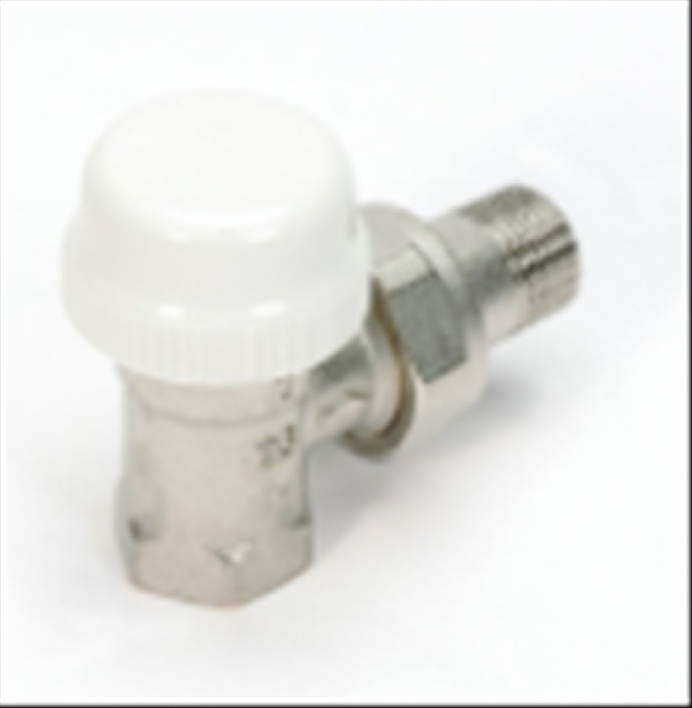 Begetube haakse thermostatische radiatorkraan 1/2"