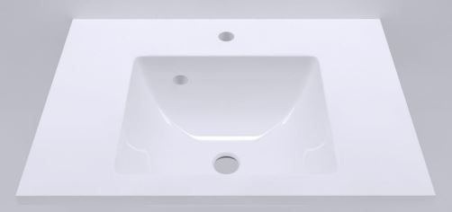 Sleurs Tablet COTTAGE b90 d50 h2.5 GLANZEND + 1 waskom M, met K, met OV