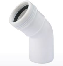 Wafix PP Bocht 45gr WIT 32 2XM                      v25