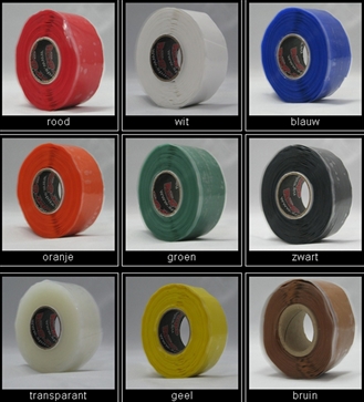 ResQ-tape zwart 25,4x3x65x0,5mm