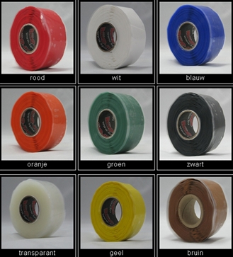 ResQ-tape geel 25,4x3,65x0,5mm