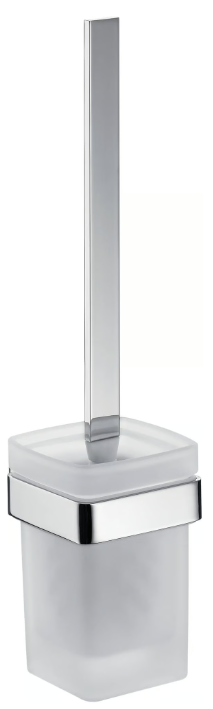 Emco Loft  wc borstel wandmodel gesatineerd glas/chroom