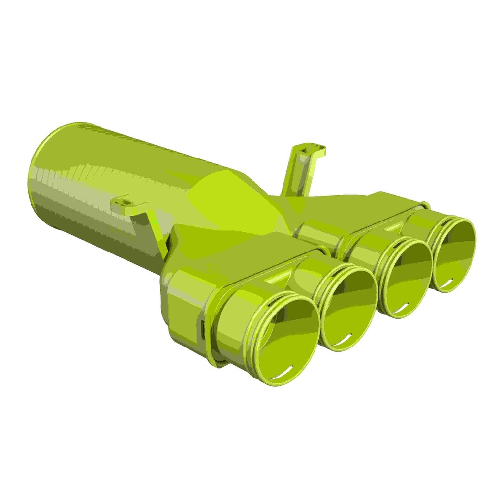 Ubbink AE23C ventieladapter 180gr DN125 - 4 aansl.
