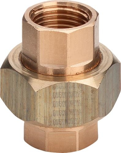 Viega 3-delige koppeling 3/4"FF - vlakke dichting