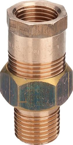 Viega 3-delige koppeling 3/4"MF brons