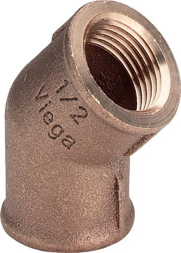 Viega Bocht FF brons 1/2" 45gr