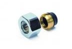 Begetube klemkoppeling chrome M24 x 15 mm                v40
