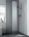 Alsan Walk In B900mm regelbaar 875-905mm helder/zilver