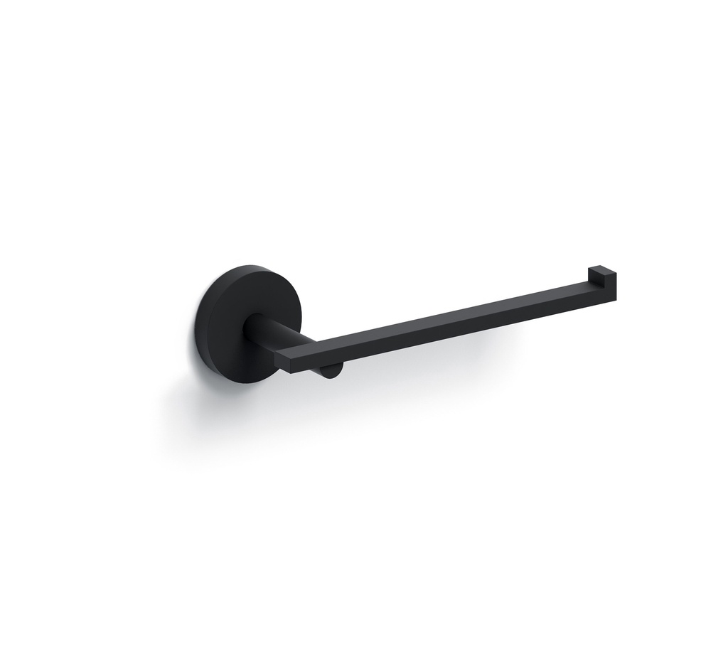 Clou Flat toiletrolhouder mat zwart
